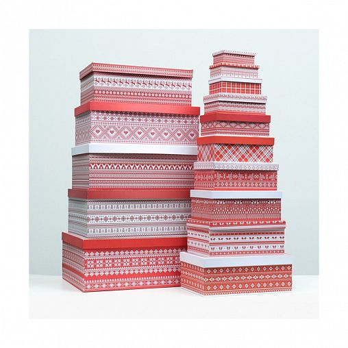 Коробки подарочные Upak Land Скандинавия, набор 15 шт фото