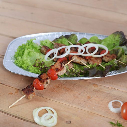 Шпажки для шашлыка Мультидом, бамбук, 21 см, 100 шт фото