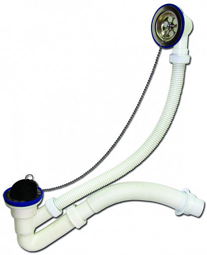 Сифон для ванн VIRPlast Элит с нержавеющими чашками фото