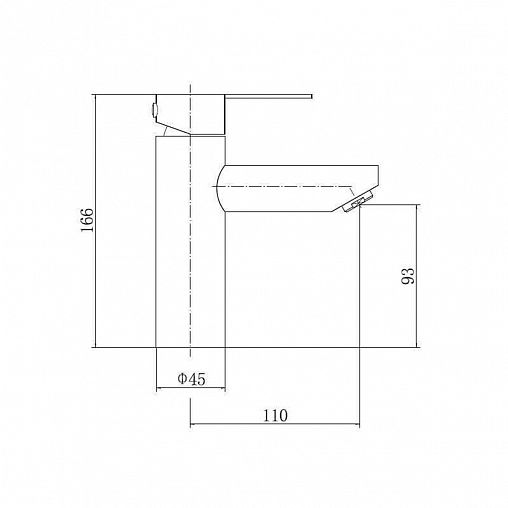 Смеситель для раковины с коротким изливом Fashun A51101-7, черный фото Смеситель для раковины с коротким изливом Fashun A51101-7, черный фото