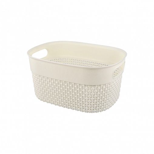 Корзина универсальная Plast Team Oslo, 234 x 173 x 121 мм, молочный туман фото