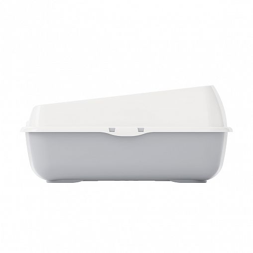 Лоток для животных Альтернатива, с высоким бортом, серый фото