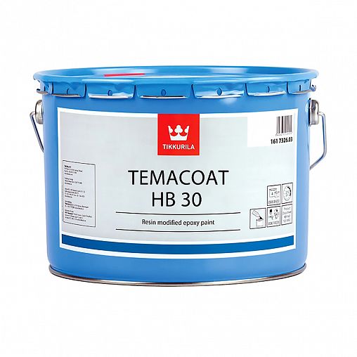 Краска эпоксидная Tikkurila Temacoat HB 30 (Темакоут ХБ 30) TCH, 14,4 л фото