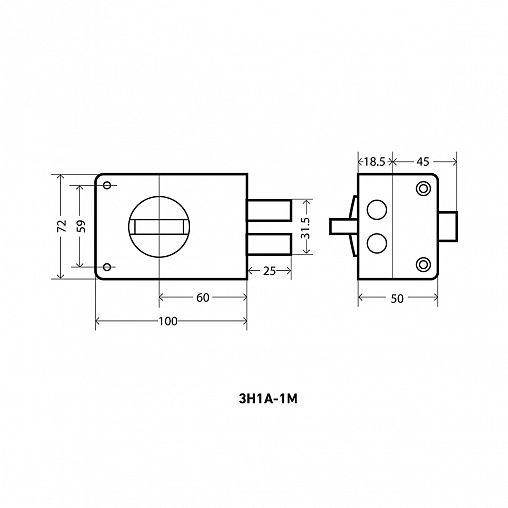 Замок накладной Аллюр ЗН1А-1М, 5 ключей фото