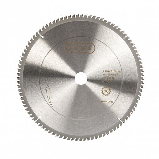 Диск пильный по алюминию Edge By Patriot, отрицательный наклон, 96 T, 305 x 30/25,4 мм фото