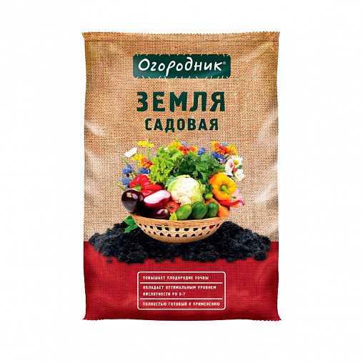 Грунт Огородник Садовая земля, 40 л фото