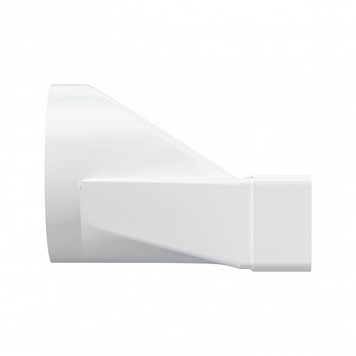 Эксцентриковый соединитель плоского воздуховода с круглым Era, пластик, 60 x 204/d 125 мм фото