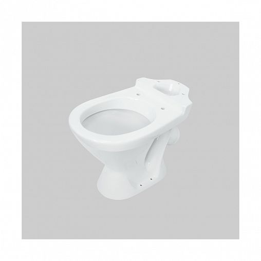 Унитаз напольный ободковый Sanita Кама Стандарт, 65 x 35 x 81 см, белый фото