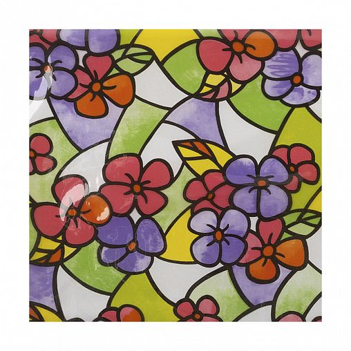 Пленка самоклеящаяся Рыжий кот Цветы, 0,45 x 2 м фото