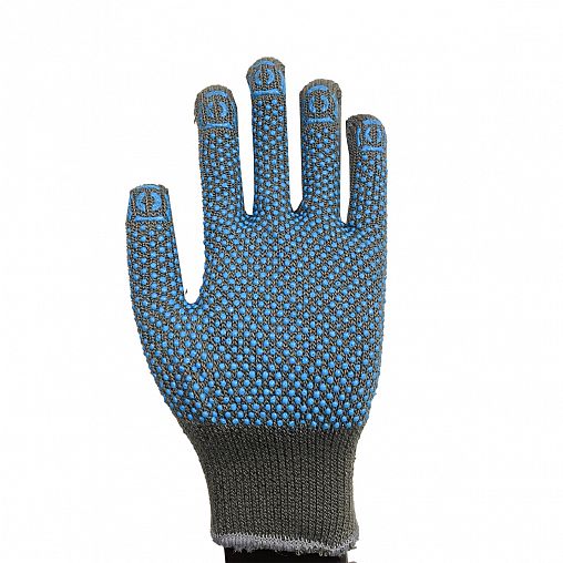 Перчатки акриловые утепленные с ПВХ СВС, 10 класс, размер 9 фото