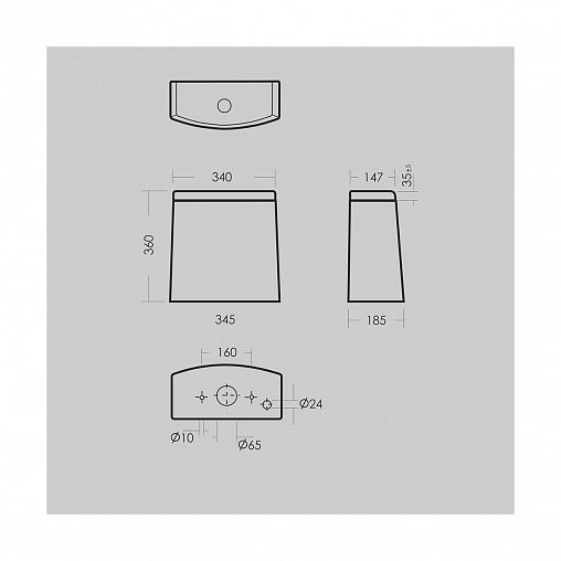 Унитаз напольный ободковый Sanita Luxe Next Comfort, 65 x 34,5 x 77 см, белый фото