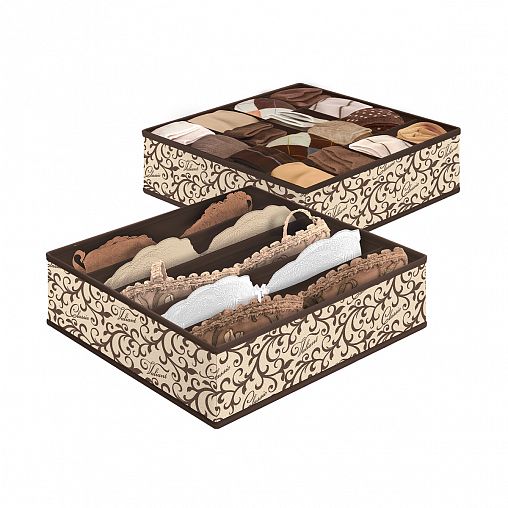 Органайзер для белья Valiant Classic, 32 x 32 x 10 см, набор 2 шт фото