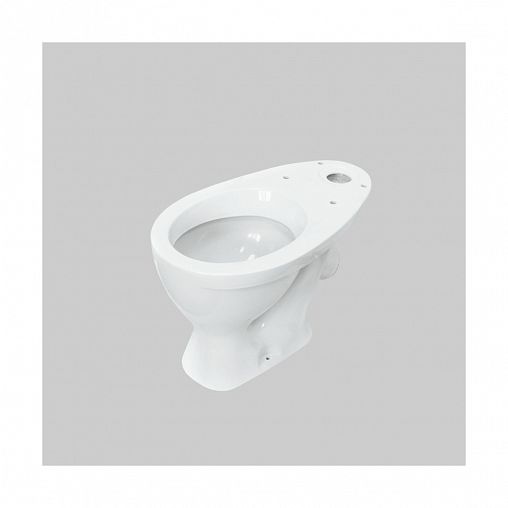 Унитаз напольный ободковый Sanita Формат Комфорт, 61,5 x 36 x 75,8 см, белый фото