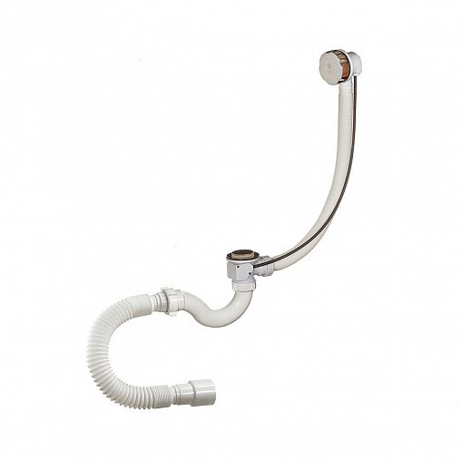 Сифон для ванн Orio, 1 1/2" x 40 мм, полуавтомат, с переливом, с переливом фото