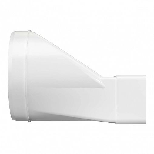 Эксцентриковый соединитель плоского воздуховода с круглым Era 612СП12,5КП, пластик, d 125 мм фото