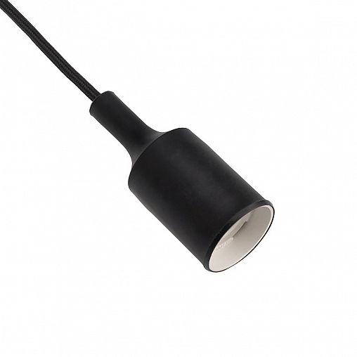 Патрон подвесной Rexant, с проводом 1 м, E27, 4 А, черный фото