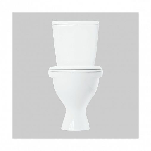 Унитаз напольный ободковый Sanita Эталон Стандарт, 61,5 x 36 x 79 см, белый фото