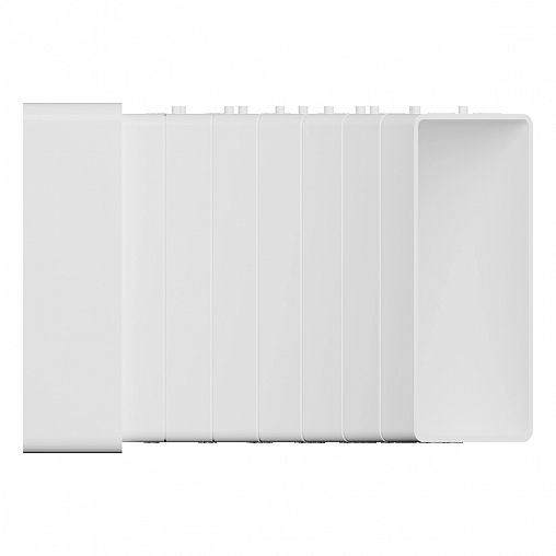 Колено вертикальное Era 511KRPV, пластик, разноугловое, 55 x 110 мм фото