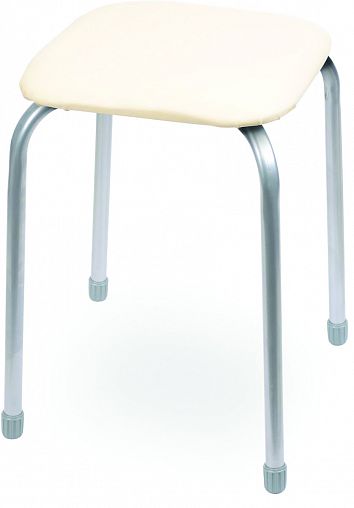 Табурет Nika Классика 3, 32 x 32 см, слоновая кость фото