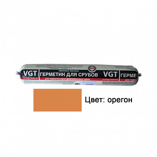 Акриловый герметик для срубов VGT, 0,9 кг, орегон фото