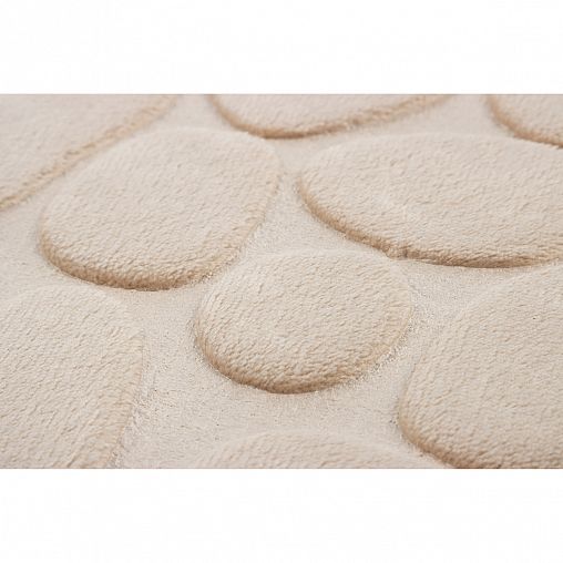 Коврик для ванной Рыжий кот Stone, 40 x 60 см, бежевый фото