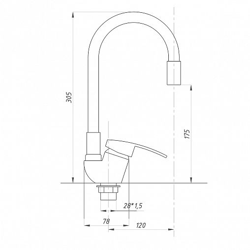 Смеситель для кухни Tsarsberg TSB-731-W03, с гибким изливом, белый/хром фото