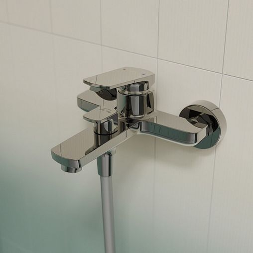 Смеситель для ванны IDDIS Ever, хром фото