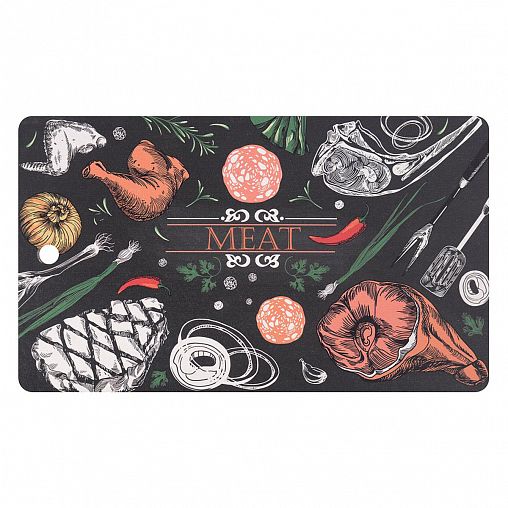 Доска разделочная Мультидом Мясное меню, деревянная, 29 x 17см фото