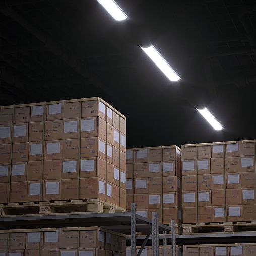 Светильник светодиодный линейный Gauss WLF-4, 36 Вт, 6500 К, IP20, 1185 мм, сталь фото