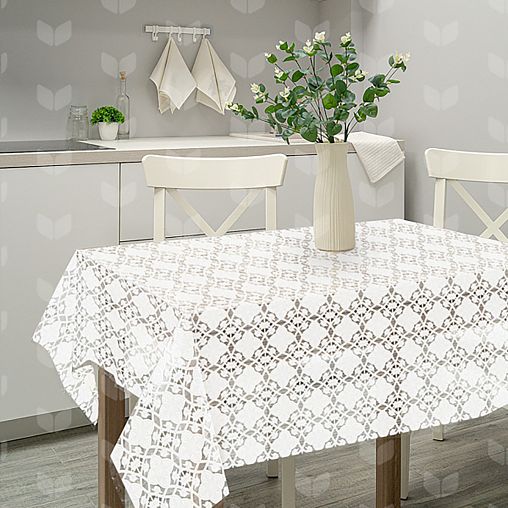 Клеенка столовая ПВХ Вилина Муза, 1,32 x 22 м, орнамент фото