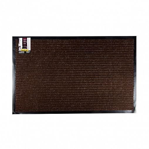 Коврик придверный SunStep Ребристый, влаговпитывающий, 50 x 80 см, коричневый фото