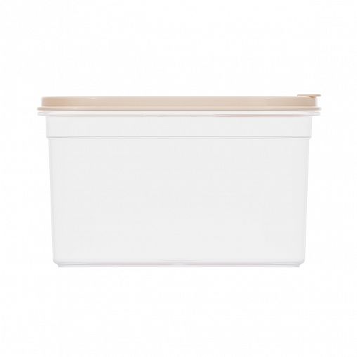 Емкость для сыпучих продуктов Альтернатива Фиеста, с клапаном, 1,2 л, бежевая фото