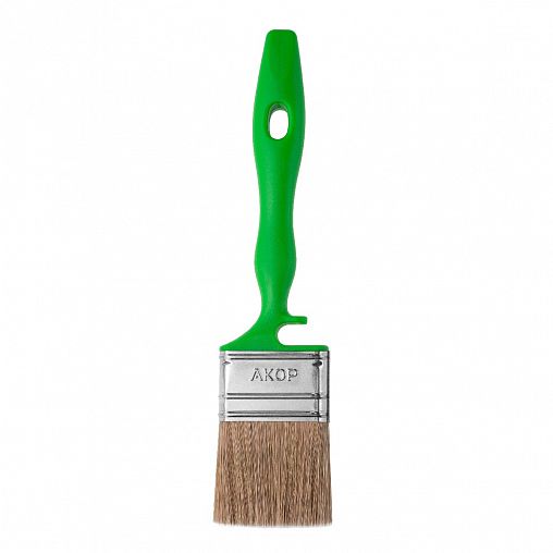 Кисть плоская для дерева Акор Мастер, смешанная щетина, пластиковая ручка, 50 x 15 мм фото