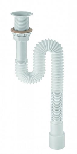 Сифон гофрированный Wirquin с выпуском 1 1/4" x 40/50 мм, 1200 мм фото