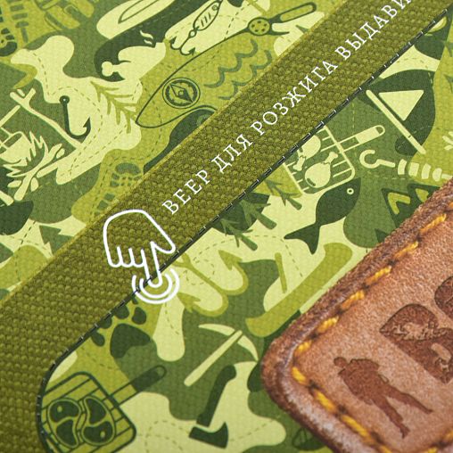 Решетка-гриль Boyscout с антипригарным покрытием + веер для мангала, 40 x 30 x 2,5 см фото