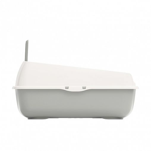 Набор для кошек Альтернатива, лоток с высоким бортом, сеткой и совком, серый фото