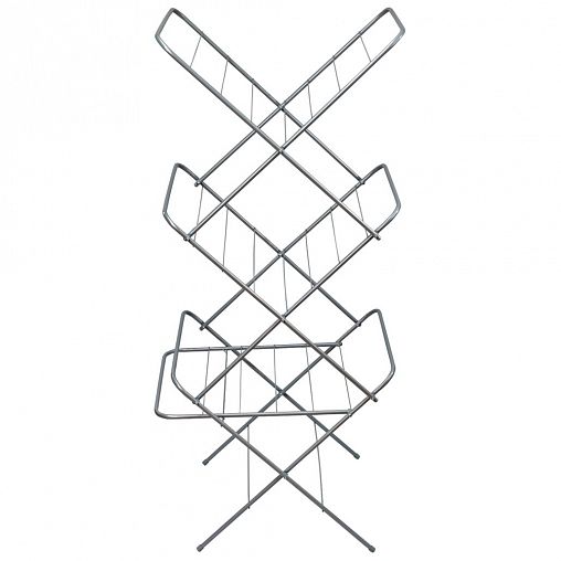 Сушилка для белья напольная Violet Оптима, сушильное полотно 15 м, металлик фото