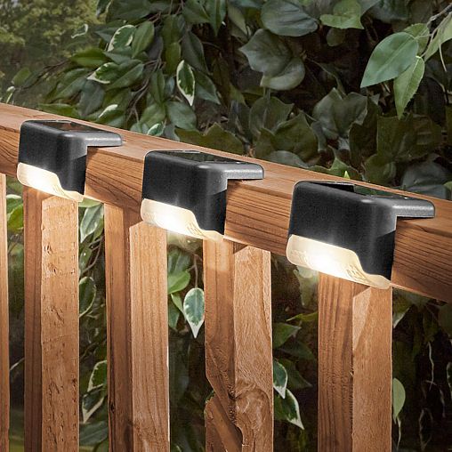 Светильник-подсветка Старт, для ступеней, на солнечной батарее, IP65, 4,4 x 4,5 x 8 см, 2 шт фото