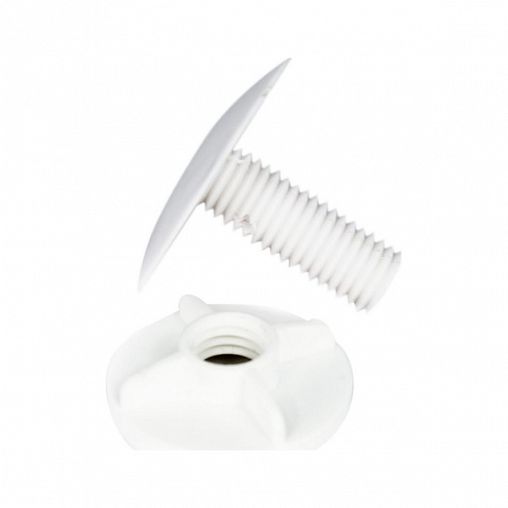 Заглушка для раковины MasterProf, 50 мм, белая фото