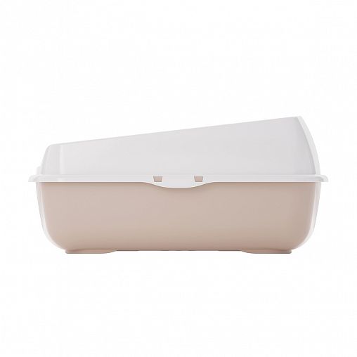 Лоток для животных Альтернатива, с высоким бортом, бежевый фото