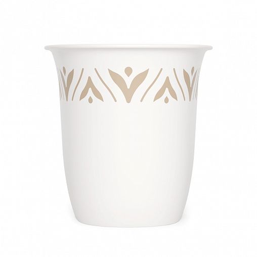 Подставка для столовых приборов Альтернатива Эстетика, 19,5 x 13,5 x 13,5 см, бело-бежевая фото