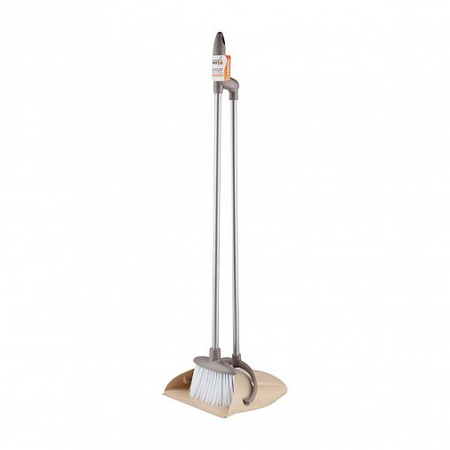 Комплект для уборки Рыжий кот Broom, складной совок и щетка для пола фото