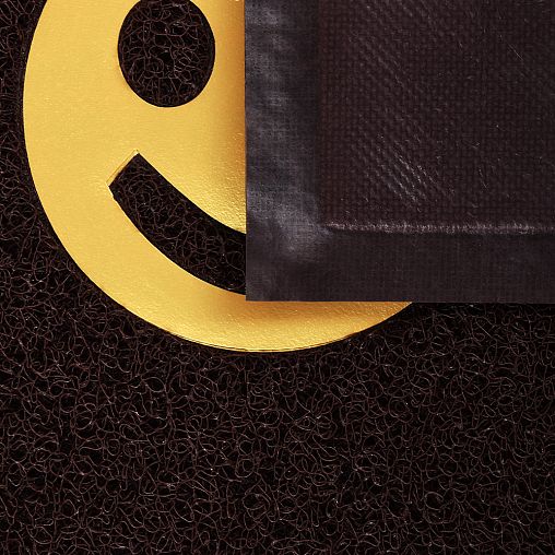 Коврик придверный Vortex, пористый, 40 x 60 см, коричневый фото