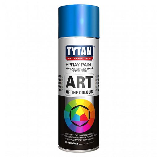 Аэрозольная краска Tytan Professional Art of the color, глянцевая, 400 мл, RAL 5010, синяя фото