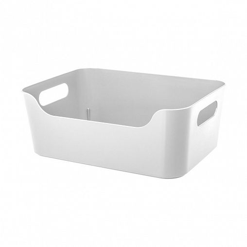 Корзина универсальная Econova Scandi, 270 x 190 x 105 мм, белая фото