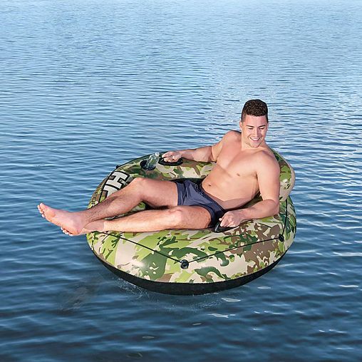 Надувной плот для плавания Bestway Camo Cruiser, 135 см фото