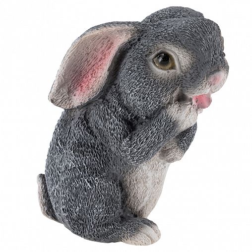 Фигурка садовая Park Зайка серый, 11 x 15 x 16 см фото