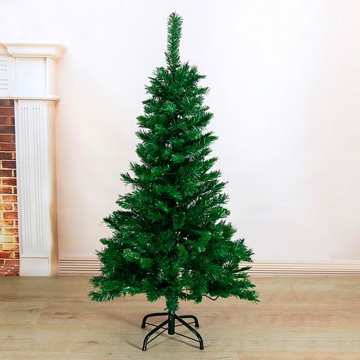 Ель фиброоптическая Зимнее волшебство, цветные огоньки, 120 см, зеленая фото