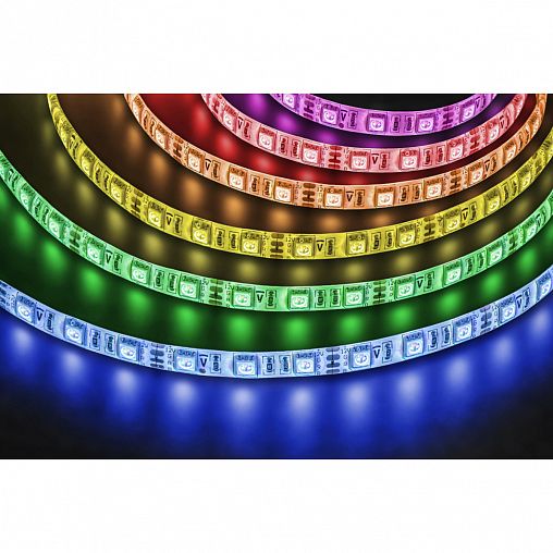 Лента светодиодная Navigator NLS-5050RGB60 без установочного набора, IP65, RGB, 5 м фото