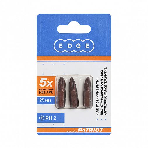 Биты Edge By Patriot PH2, 25 мм, 3 шт фото